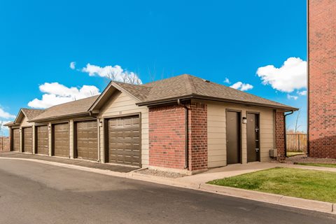 Garages at Greensview Apartments in Aurora, Colorado, CO